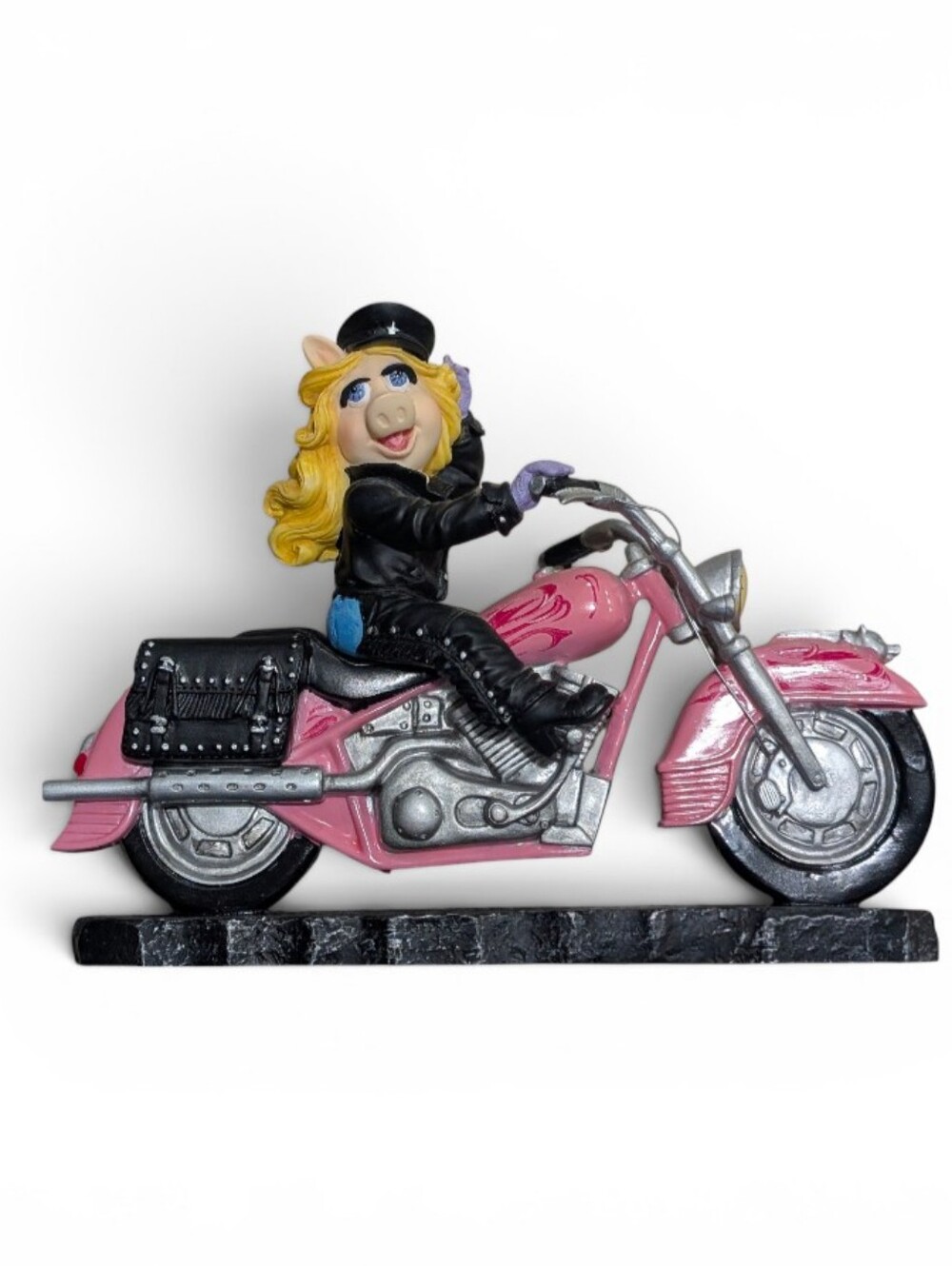Miss Piggy 'Moi Motorcycle'  Muppet Motorcycle Mania Collection Figurine #4269A